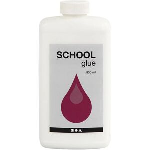 CC Hobby Skolelim - 950ml - Vandbaseret hvid lim til papir og træ CC Hobby Skolelim - 950ml - Vandbaseret hvid lim til papir og træ
