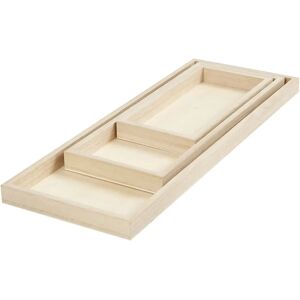 Creativ Company 57919 Light Wooden Decorative Trays - Decor Creativ Company 57919 Light Wooden Decorative Trays - Decor