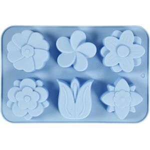 Molde de silicona azul claro con flores - CCH-37135 - Creativ Company Molde de silicona azul claro con flores - CCH-37135 - Creativ Company