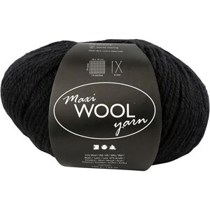 Fil Creativ Company - Noir, 100g, Laine, Superwash - Publicité Fil Creativ Company - Noir, 100g, Laine, Superwash - Publicité