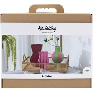 Creativ Company 977837 Art/ Craft Toy - Modeling Kit - Papier-mâché Vases - Assorted Colours Creativ Company 977837 Art/ Craft Toy - Modeling Kit - Papier-mâché Vases - Assorted Colours