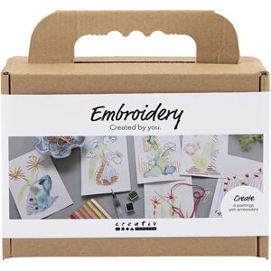 Creativ Company 977860 Art/Craft Toy - Embroidery, Watercolor Painting, Assorted Colours Creativ Company 977860 Art/Craft Toy - Embroidery, Watercolor Painting, Assorted Colours