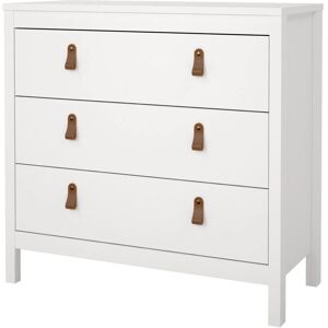 Home Affaire Madrid White 3-Drawer Chest - Chest of Drawers Home Affaire Madrid White 3-Drawer Chest - Chest of Drawers
