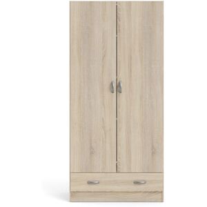 Furniture To Go Eik Skapskap med 2 Dører + 1 Skuff - Garderobeskap Furniture To Go Eik Skapskap med 2 Dører + 1 Skuff - Garderobeskap