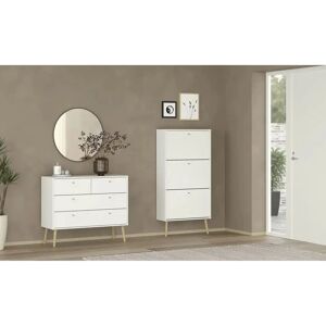 HOME AFFAIRE Bodo Weiße 4-Schubladen Sideboard HOME AFFAIRE Bodo Weiße 4-Schubladen Sideboard