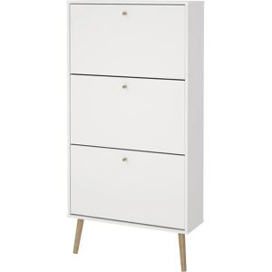 Andas Bodo Schuhschrank - Nordic, Weiß, 3 Türen - Schuhregal Andas Bodo Schuhschrank - Nordic, Weiß, 3 Türen - Schuhregal