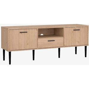 Homeroom Braune TV-Schrank mit 2 Türen & 1 Schublade - TV-Möbel Homeroom Braune TV-Schrank mit 2 Türen & 1 Schublade - TV-Möbel