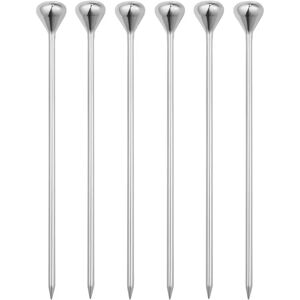 Georg Jensen Sky 6 Stainless Steel Cocktail Sticks - Silver Georg Jensen Sky 6 Stainless Steel Cocktail Sticks - Silver
