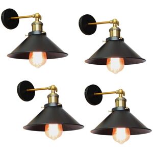 AXHUP 4 Piece Vintage Industrial Wall Lamp - E27 AXHUP 4 Piece Vintage Industrial Wall Lamp - E27