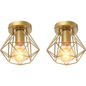 AXHUP - 2x Ø16cm Diamond Cage Industrial - Luminaria AXHUP - 2x Ø16cm Diamond Cage Industrial - Luminaria