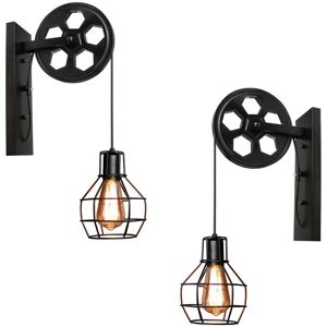 AXHUP 2X Industrial Vintage Wall Lamp - Retro Rustic Lighting AXHUP 2X Industrial Vintage Wall Lamp - Retro Rustic Lighting
