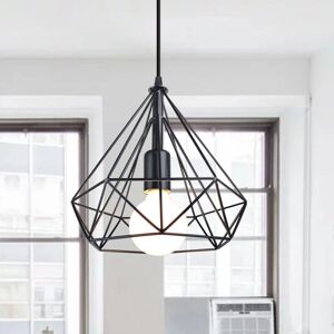 AXHUP - Diamond Cage Pendant Ø25cm - Black - 24 cm - 100 cm - Lighting AXHUP - Diamond Cage Pendant Ø25cm - Black - 24 cm - 100 cm - Lighting