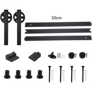 Axhup - Kit de herraje para puerta corredera con rodillos grandes - 180cm Axhup - Kit de herraje para puerta corredera con rodillos grandes - 180cm