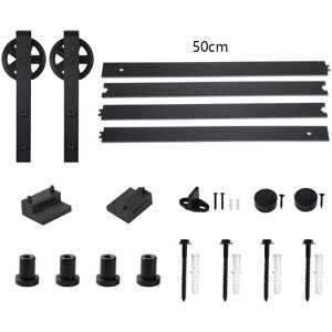 Axhup - Sliding Door Hardware System - 200cm - Heavy-Duty Metal Rails Axhup - Sliding Door Hardware System - 200cm - Heavy-Duty Metal Rails