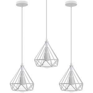 AXHUP Lampada a Sospensione Vintage 3 Pezzi - Stile Industriale 20cm AXHUP Lampada a Sospensione Vintage 3 Pezzi - Stile Industriale 20cm