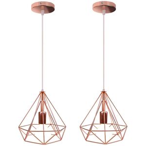 AXHUP Vintage Pendant Light with 25cm Diamante Cage - Ceiling Lamp AXHUP Vintage Pendant Light with 25cm Diamante Cage - Ceiling Lamp