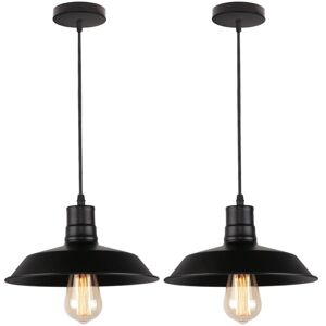 Axhup Vintage Pendant Lights - 2 Pack, Industrial Style, Ø26cm Axhup Vintage Pendant Lights - 2 Pack, Industrial Style, Ø26cm