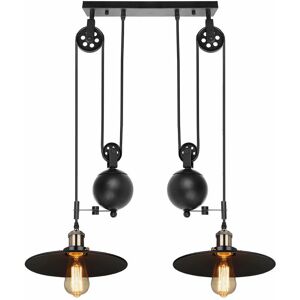 Hanging Industrial Vintage Lamp - Adjustable E27 Pendant Light for Kitchen Hanging Industrial Vintage Lamp - Adjustable E27 Pendant Light for Kitchen