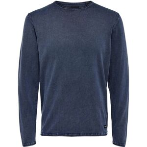 ONLY & SONS Herre Slim Fit Casual Blå Trøje - Trøje ONLY & SONS Herre Slim Fit Casual Blå Trøje - Trøje