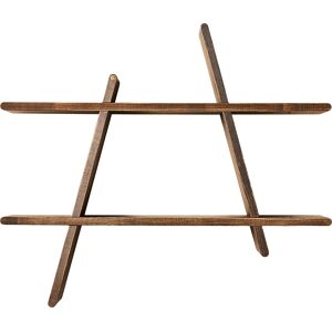 Andersen - Stor A-Shelf 78x67x12 cm - Rökfärgad ek & Aska vægghylla Andersen - Stor A-Shelf 78x67x12 cm - Rökfärgad ek & Aska vægghylla