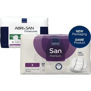 Abena San Premium 5 Incontinence Pantyliner size 5 (36 pcs.) Abena San Premium 5 Incontinence Pantyliner size 5 (36 pcs.)