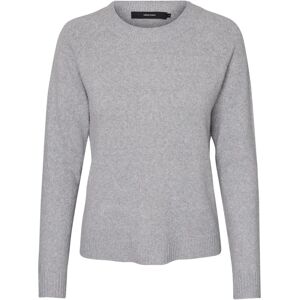 Vero Moda Vmdoffy Ls O-neck Blouse Ga Noos (10201022) - light grey melange Vero Moda Vmdoffy Ls O-neck Blouse Ga Noos (10201022) - light grey melange