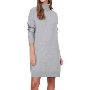 Vero Moda Stickad Klänning Med Rullkrage (10199744) - ljusgrå melange Vero Moda Stickad Klänning Med Rullkrage (10199744) - ljusgrå melange