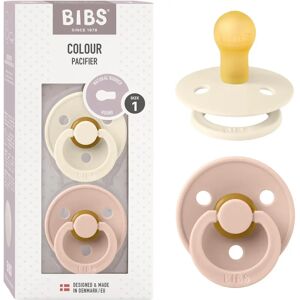 BIBS Ivory / Blush Natural Rubber Size 1 Pacifier - Pacifier BIBS Ivory / Blush Natural Rubber Size 1 Pacifier - Pacifier