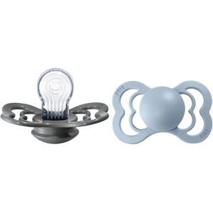 Tétine en Silicone BIBS Bleu Bébé - Taille 2 - 6+ Mois - Sucette et Tétine - Publicité Tétine en Silicone BIBS Bleu Bébé - Taille 2 - 6+ Mois - Sucette et Tétine - Publicité
