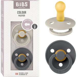 Suce BIBS - Taille 2 - Pack de 2 - Rond - Sable/Fer - Publicité Suce BIBS - Taille 2 - Pack de 2 - Rond - Sable/Fer - Publicité