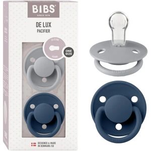 BIBS De Lux Sucettes - Bleu acier - Silicone naturel - 0-36 mois - Publicité BIBS De Lux Sucettes - Bleu acier - Silicone naturel - 0-36 mois - Publicité