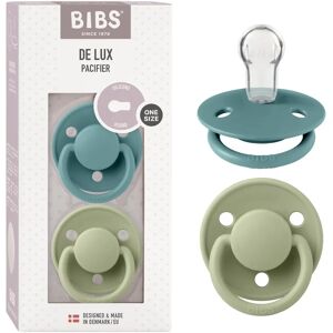 Ensemble de 2 sucettes et bavoirs pour bébé - Island Sea/Sage - 2 Pack - Publicité Ensemble de 2 sucettes et bavoirs pour bébé - Island Sea/Sage - 2 Pack - Publicité