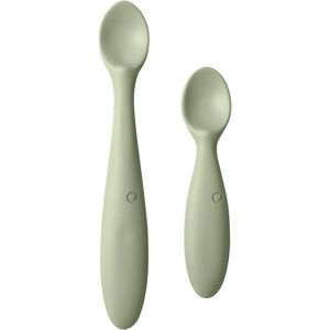 BIBS Silikonbarnskedar - Sage 2-pack 12cm & 17cm BIBS Silikonbarnskedar - Sage 2-pack 12cm & 17cm