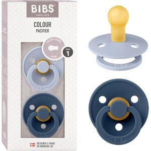 BIBS Natural Rubber Dummy - Dusty Blue - 0+ months BIBS Natural Rubber Dummy - Dusty Blue - 0+ months
