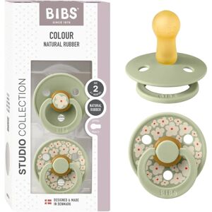 Chupetas Colout - Pack de 2 - Tamanho 2 - Redondo - Jasmim - Mistura de Sálvia - Bibs Chupetas Colout - Pack de 2 - Tamanho 2 - Redondo - Jasmim - Mistura de Sálvia - Bibs