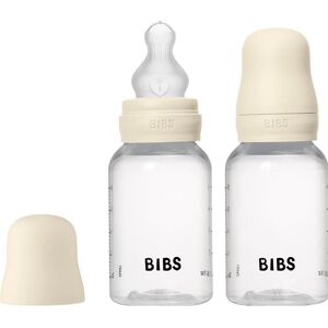 BIBS Biberon pour bébé ivoire - 150 ml - Pack de 2 en silicone rond - Publicité BIBS Biberon pour bébé ivoire - 150 ml - Pack de 2 en silicone rond - Publicité