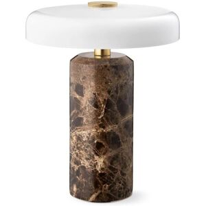 Design By Us Trip Trådløs Bordlampe - Marmor/Opal - 21cm - Bordlampe Design By Us Trip Trådløs Bordlampe - Marmor/Opal - 21cm - Bordlampe