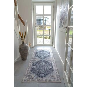 House Nordic sininen käytävämatto - 80x200 cm - Pehmeä ja kestävä polyesteri House Nordic sininen käytävämatto - 80x200 cm - Pehmeä ja kestävä polyesteri