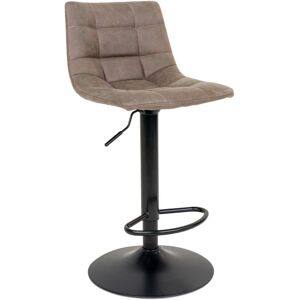 House Nordic Middelfart Hellbraune Mikrofaser Barhocker - Bar Stool House Nordic Middelfart Hellbraune Mikrofaser Barhocker - Bar Stool