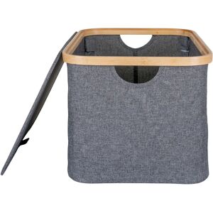 Panier en bambou gris foncé House Nordic - 30x45cm Rangement - Publicité Panier en bambou gris foncé House Nordic - 30x45cm Rangement - Publicité