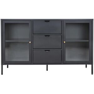 House Nordic Dalby Dressoir - Staal & Glas, 140x40x85 cm House Nordic Dalby Dressoir - Staal & Glas, 140x40x85 cm