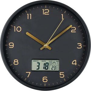 Horloge Murale Amiens - Numérique, Silencieuse, Plastique, 25cm - Publicité Horloge Murale Amiens - Numérique, Silencieuse, Plastique, 25cm - Publicité