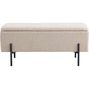 House Nordic Watford Beige krullende polyesterbank - Bank House Nordic Watford Beige krullende polyesterbank - Bank