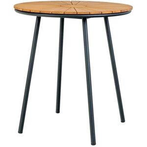 House Nordic Teak-Esstisch - Ø 70cm - Mustat jalat House Nordic Teak-Esstisch - Ø 70cm - Mustat jalat