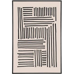 House Nordic Lipari - Lerret Veggkunst - 140x100cm - Svart & Hvit - Moderne Stil House Nordic Lipari - Lerret Veggkunst - 140x100cm - Svart & Hvit - Moderne Stil