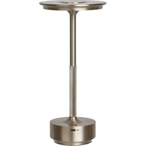 House Nordic - Oppladbar aluminiumsbordlampe - Sølv - 28cm House Nordic - Oppladbar aluminiumsbordlampe - Sølv - 28cm