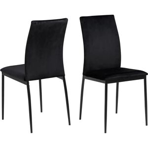 ACTONA GROUP Demina Svart Stoffstol - Spisebordstol ACTONA GROUP Demina Svart Stoffstol - Spisebordstol