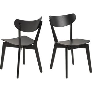 ACTONA GROUP Roxby Esszimmerstuhl - Minimalistisch Schwarz - Küchenstühle ACTONA GROUP Roxby Esszimmerstuhl - Minimalistisch Schwarz - Küchenstühle