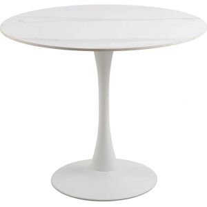 ACTONA GROUP Malta Dining Table - Round Ceramic 90cm White ACTONA GROUP Malta Dining Table - Round Ceramic 90cm White