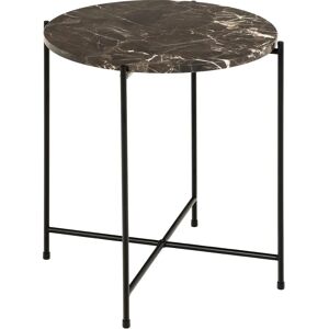 ACTONA GROUP Avila Round Marble Side Table - Side Table ACTONA GROUP Avila Round Marble Side Table - Side Table